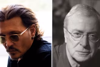 Hai diễn viên Johny Depp và Michael Caien.(Ảnh: Variety)