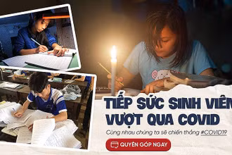 Chương trình “Tiếp sức sinh viên – Vượt qua Covid”.