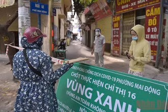 "Vùng Xanh" phường Mai Động, quận Hoàng Mai. (Ảnh: DUY LINH)