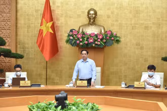 Thủ tướng Chính phủ Phạm Minh Chính phát biểu tại Hội nghị. (Ảnh: TRẦN HẢI)