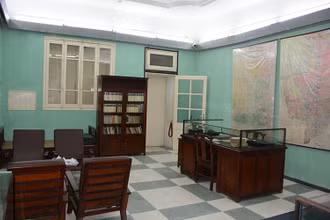 Phòng làm việc của Đại tướng Võ Nguyên Giáp tại di tích Nhà D67.Ảnh: CHI NGUYỄN