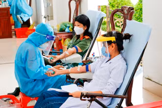 Công an TP Cần Thơ hiến máu tình nguyện
