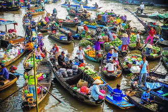 Chợ nổi ở Cần Thơ.