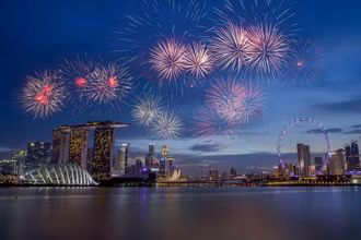 Pháo hoa chào mừng Quốc khánh ở Singapore. (Ảnh minh họa)