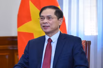 Bộ trưởng Ngoại giao Bùi Thanh Sơn. (Ảnh: Báo Thế giới và Việt Nam)