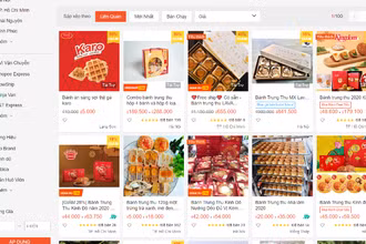 Thị trường bánh trung thu online rất sôi động. 