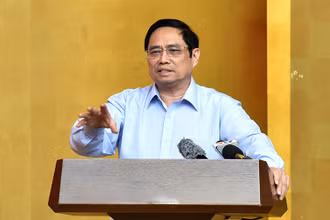 Thủ tướng Phạm Minh Chính phát biểu chỉ đạo hội nghị. Ảnh: Ðức Anh