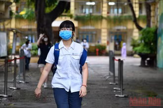 Thí sinh tại Kỳ thi tốt nghiệp THPT 2021. Ảnh: THUỶ NGUYÊN