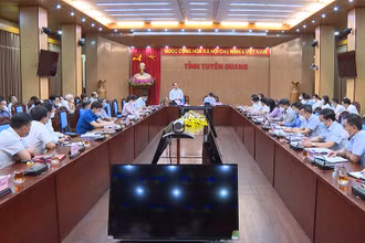 Bí thư Tỉnh ủy Tuyên Quang Chẩu Văn Lâm: tăng cường phòng, chống dịch, tập trung duy trì, mở rộng sản xuất.