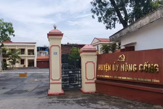 Trụ sở Huyện ủy Nông Cống, tỉnh Thanh Hoá.