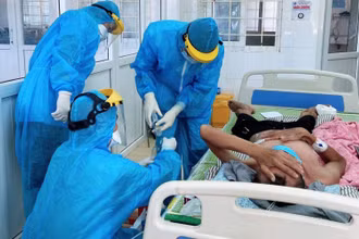 Bệnh viện chuyên khoa Lao và Bệnh phổi tỉnh Quảng Trị đang điều trị bệnh nhân Covid-19.
