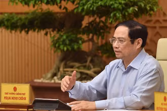 Thủ tướng Phạm Minh Chính phát biểu tại cuộc họp.