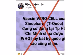Thông tin đăng sai sự thật trên facebook được lan truyền trên mạng xã hội. 