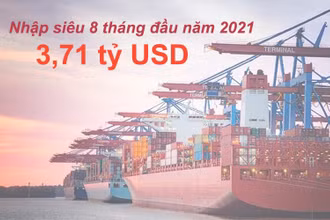Thâm hụt thương mại hàng hóa vượt 3,7 tỷ USD