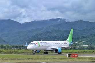 Máy bay hãng Bamboo Airways. (Ảnh: Hãng hàng không Bamboo Airways cung cấp)