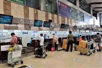 Chuyến bay đầu tiên của Vietnam Airlines từ Hà Nội là VN213 đi TP Hồ Chí Minh lúc 14 giờ 30 phút. (Ảnh: Cục Hàng không Việt Nam)