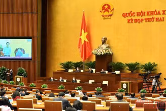 Phiên họp ngày 26/10, Kỳ họp thứ hai, Quốc hội khóa XV. (Ảnh: LINH NGUYÊN)