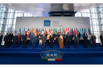 Các nhà lãnh đạo G20 tại Hội nghị cấp cao tổ chức ở Italia. (Ảnh G20.org)