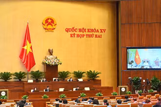 Quang cảnh phiên họp Quốc hội ngày 29/10. (Ảnh: LINH NGUYÊN)