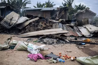 Một vụ tấn công của phiến quân tại CHDC Congo, ngày 18/2/2020. (Ảnh: AFP/TTXVN)