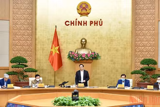 Thủ tướng Chính phủ Phạm Minh Chính phát biểu ý kiến. (Ảnh: Trần Hải)