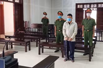 Bị cáo tại phiên tòa.