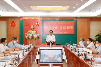 Ủy ban Kiểm tra Trung ương họp xem xét, thi hành kỷ luật các lãnh đạo Tỉnh ủy, UBND tỉnh Bình Dương. (Ảnh: Phương Hoa/TTXVN)