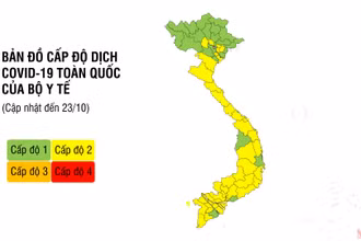 Cập nhật cấp độ dịch Covid-19 toàn quốc ngày 23/10: 22 tỉnh, thành phố màu xanh