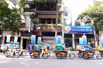 Lễ ra quân Tháng vận động bảo hiểm xã hội toàn dân năm 2020 (Ảnh: ANH TUẤN).