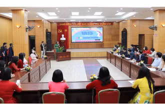 40 nhà giáo tiêu biểu sẽ trực tiếp báo cáo ý tưởng đổi mới, sáng tạo trước hội đồng thẩm định. (Ảnh: Thanh Tùng)