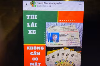 Tài khoản "Trung Tâm Vạn Nguyên" khẳng định "Thi lái xe không cần có mặt".