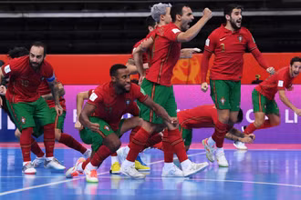 Đội tuyển futsal Bồ Đào Nha tiến vào trận chung kết gặp Argentina. (Ảnh: FIFA)