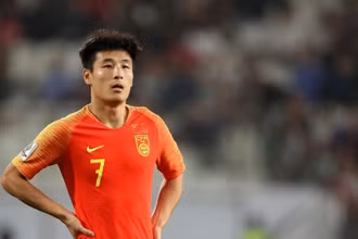 Tiền đạo Wu Lei của đội tuyển Trung Quốc. (Ảnh: Getty Images/TTXVN)
