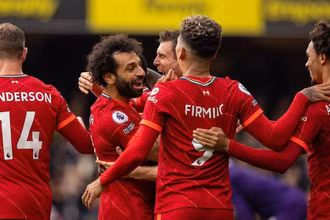 Liverpool lên ngôi đầu Premier League. (Nguồn: Getty Images/TTXVN)