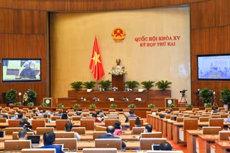 Quang cảnh phiên làm việc ngày 30/10 của Quốc hội. Ảnh: DUY LINH