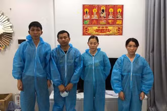 Nhóm người Trung Quốc bị phát hiện nhập cảnh trái phép và cư trú trên địa bàn TP Hà Nội. 