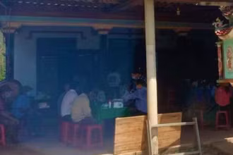 Nhà của hai cháu bé bị đuối nước tại huyện Lệ Thủy.