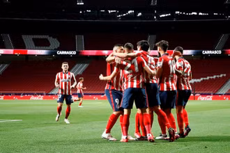 Atletico sẽ giành chức vô địch La Liga nếu giành chiến thắng trong hai trận cuối của mùa giải. (Ảnh: Atletico Madrid)