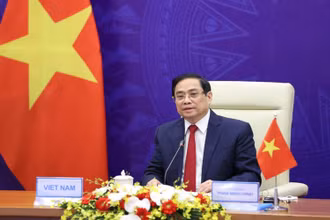 Thủ tướng Chính phủ Phạm Minh Chính tham dự Hội nghị. (Ảnh: Bộ Ngoại giao)