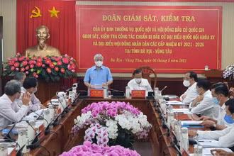 Giám sát, kiểm tra công tác chuẩn bị bầu cử tại Bà Rịa - Vũng Tàu