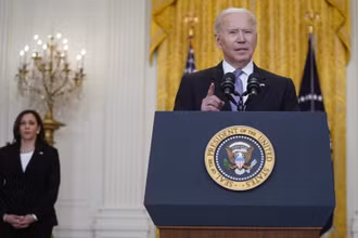 Tổng thống Biden phát biểu tại Nhà Trắng, ngày 17-5. (Ảnh: AP)