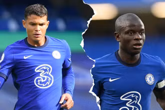 Thiago Silva và N’Golo Kante, hai ngôi sao từng chiến thắng nghịch cảnh. (Ảnh: Reddit)