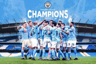 Man City của pep Guardiola vô địch Premier League 2020/21 sớm ba vòng. (Ảnh: ManCityFC)
