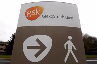 Logo của GSK. Ảnh: Reuters.