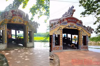 Cầu ngói Thanh Toàn trước và sau trùng tu, tôn tạo