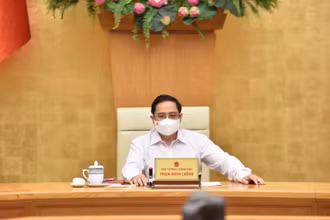Thủ tướng Phạm Minh Chính chủ trì cuộc họp.