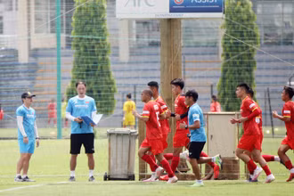 Ban huấn luyện đã tiến hành đánh giá, rà soát lực lượng ĐT U22 Việt Nam sau hơn một tuần tập luyện. (Ảnh: VFF)