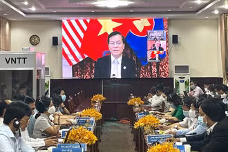 Hội thảo trực tuyến xúc tiến đầu tư với Hoa Kỳ.