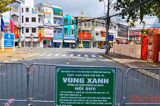 Một chốt bảo vệ vùng xanh ở TP Rạch Giá.