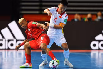 Đội tuyển futsal Việt Nam đang nắm trong tay quyền tự quyết tại vòng bảng của FIFA Futsal World Cup 2021. (Ảnh: TTXVN)